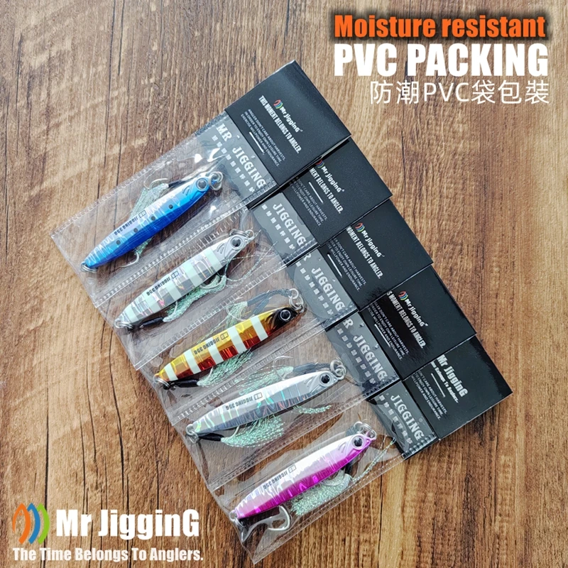 Mr JigginG Saltwater Slow Jigging Lures Metal Jigs 35g 45g 60g 80g
