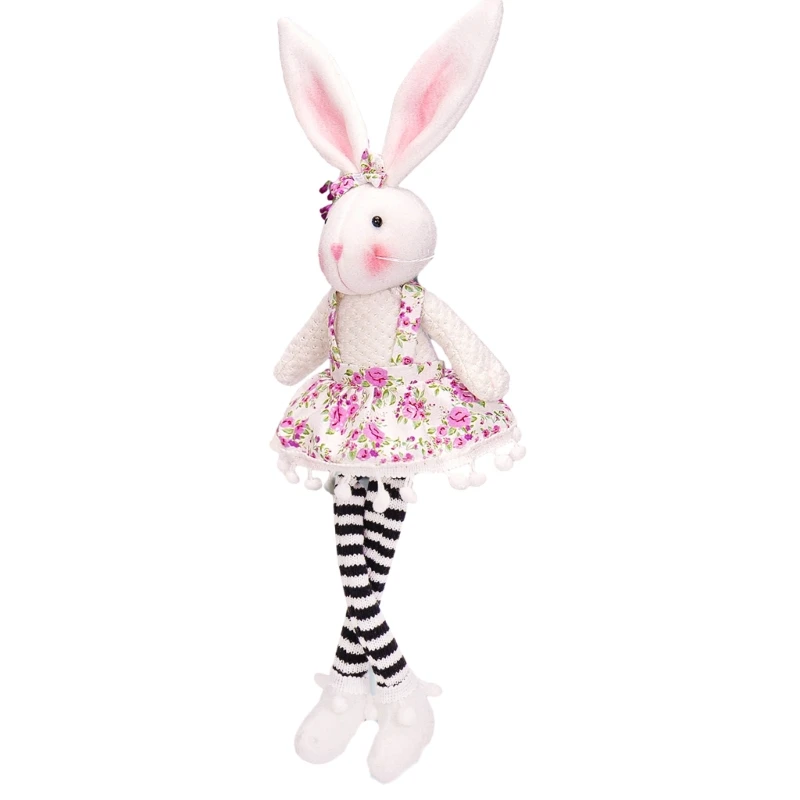 Peluche Coniglietti Pasquali, Ornamenti Da Tavolo Pasquali Coniglietti Peluche