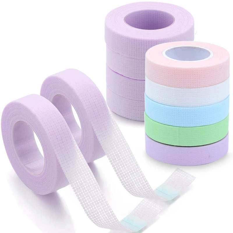 4 Rolls Colorful Eyelash Extension Tapes Professional Medical Soft Adhesive Tapes For Grafting Eye Lashes Makeup Beauty Tools