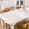 Rectangle Clear Desk Mat, Waterproof & Easy Cleaning for Office Dresser Night Stand Clear Table Protector 2