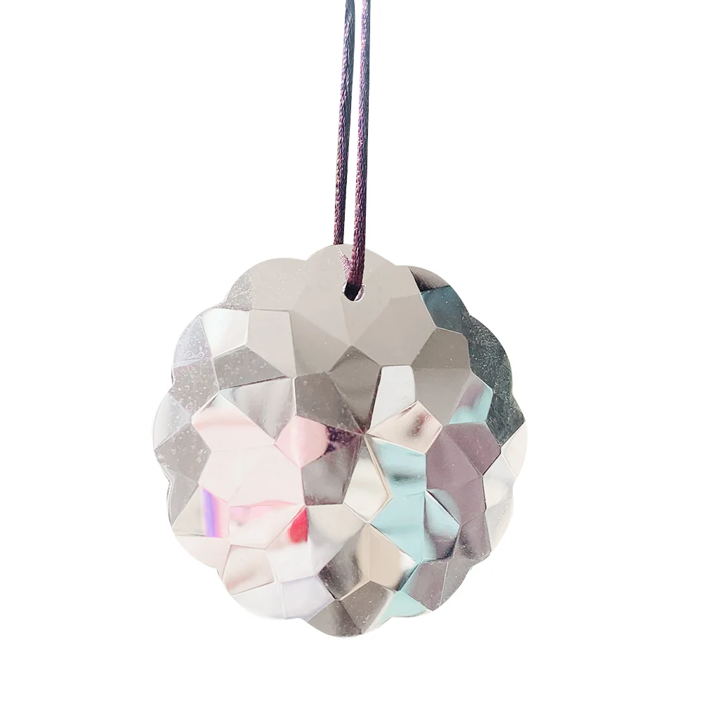 Crystal Prism Suncatcher Chandelier Parts Replacement Hanging Decor Pendant 45mm