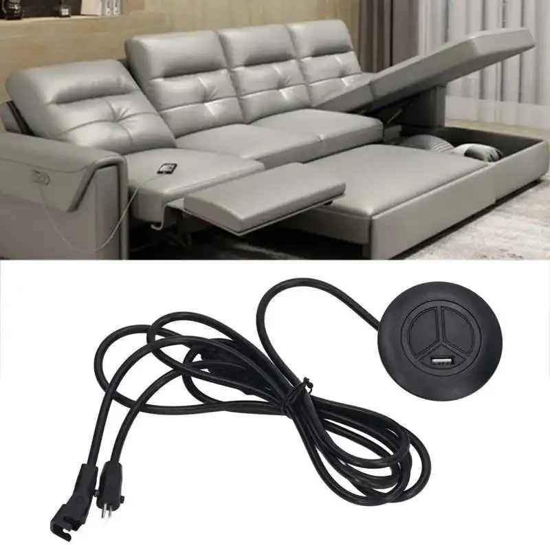 

Electric Recliner Chair Sofa Controller Replacement Button Lift Hand Control Handset USB Charging Wired Control Sofa Switch