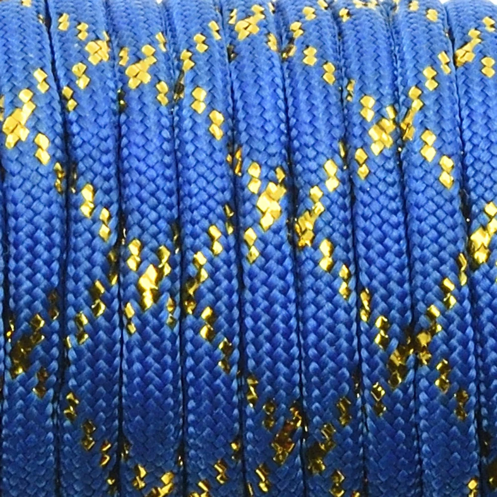 Gold & Silver 550 Paracord - Premium Mil-Spec Type III 7-Strand Core, 100 FT, 19 Vibrant Colors