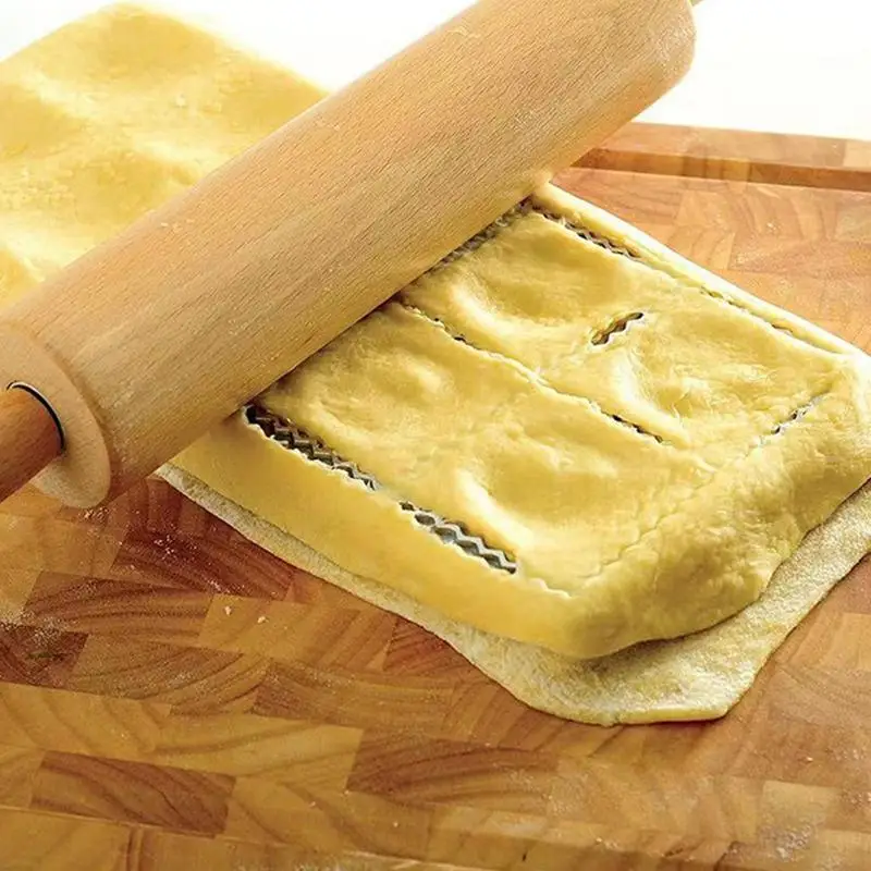 Ravioli Mold Extra Large Square Ravioli Tray Press With 12 Cavities Pasta Maker Kit For Italian Raviolis Dumplings Wontons