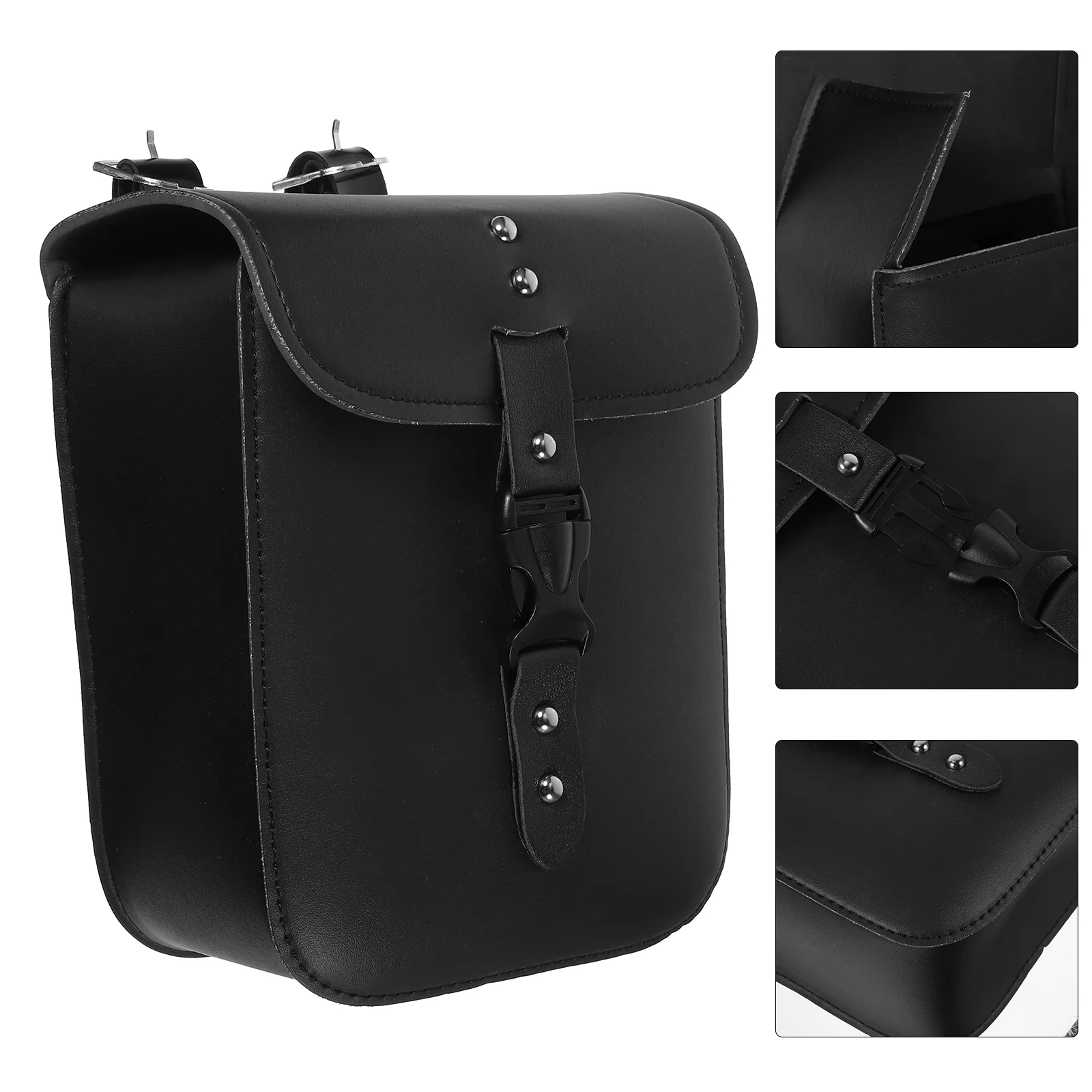 

Motorcycle Phone Holder PU Saddlebag Handlebar Cell Mount for Cellphone