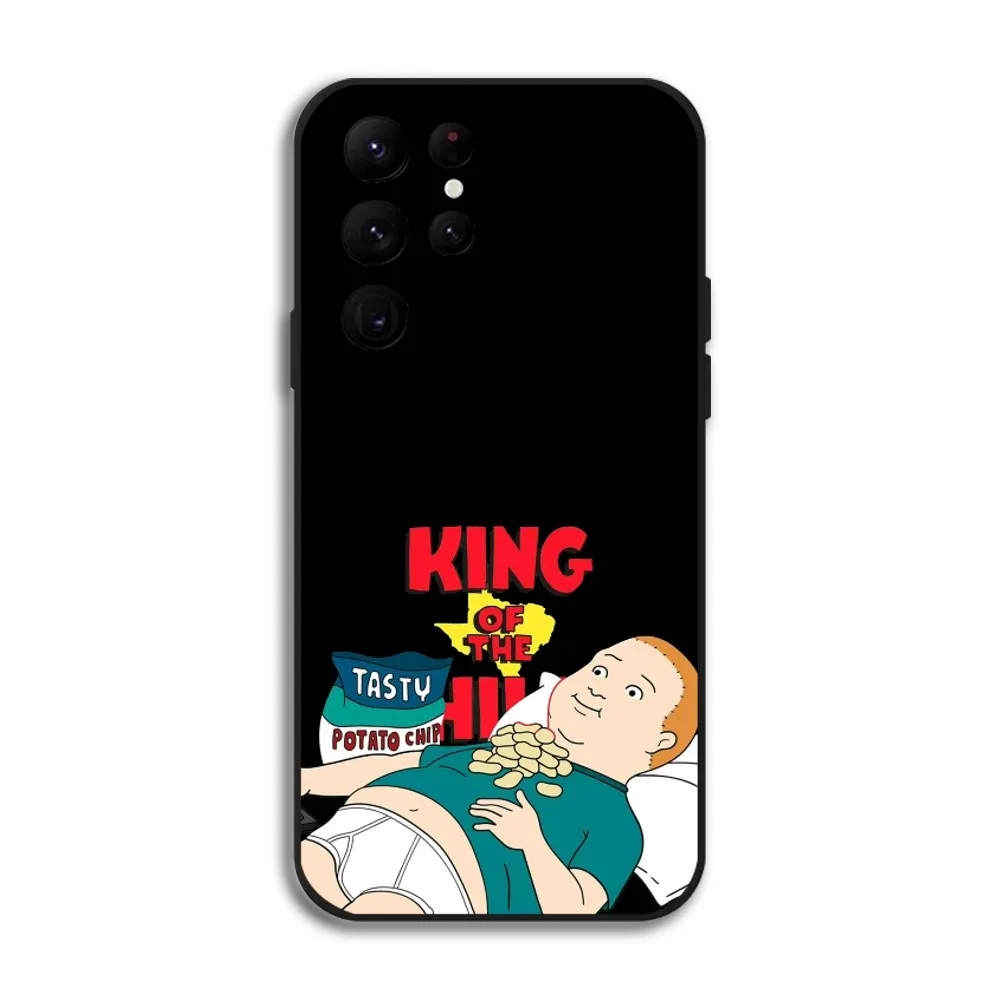 Funny K-King Hill Bobby Phone Case For Samsung Galaxy S25 S24 S22 S23 Ultra S21 S20 Plus 5G Protective Silicone Funda