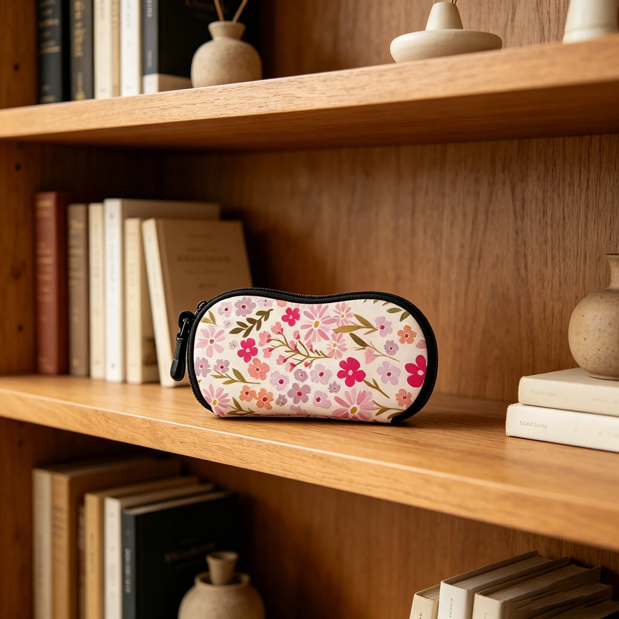 Neoprene Protective Eyewear Case - Elastic Zipper Pouch