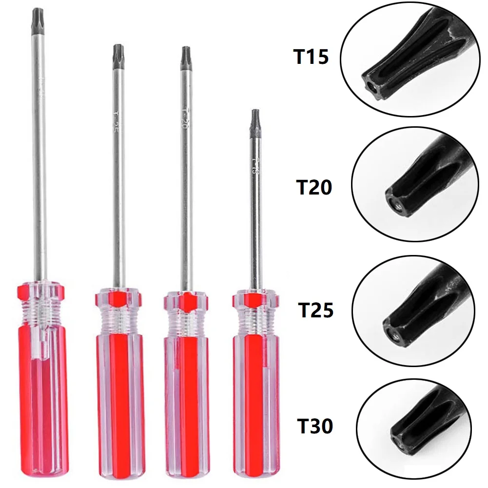 Torx Screwdriver T15 T20 T25 T30 With Magnetic Hole Screwdriver Star Bit Driver Home Phone Repair Hand Tools