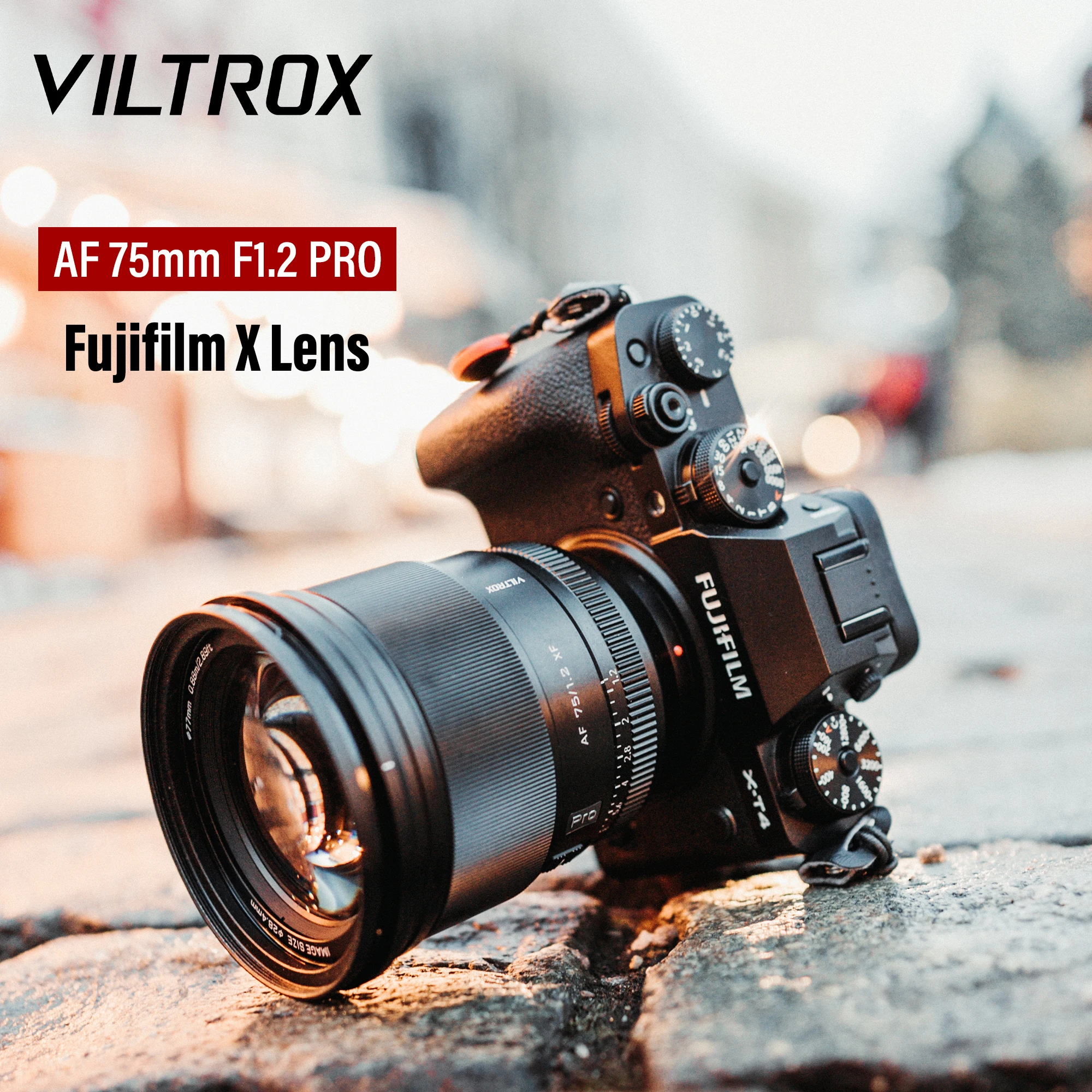 Viltrox 27Mm 75Mm F1.2 Obiettivo Fuji Messa A Fuoco Automatica Ritratto Di Grande Apertura Per Fotocamera Fujifilm Xf Mount X-T4 Xs10 X-H2S X-T30 X-Pr