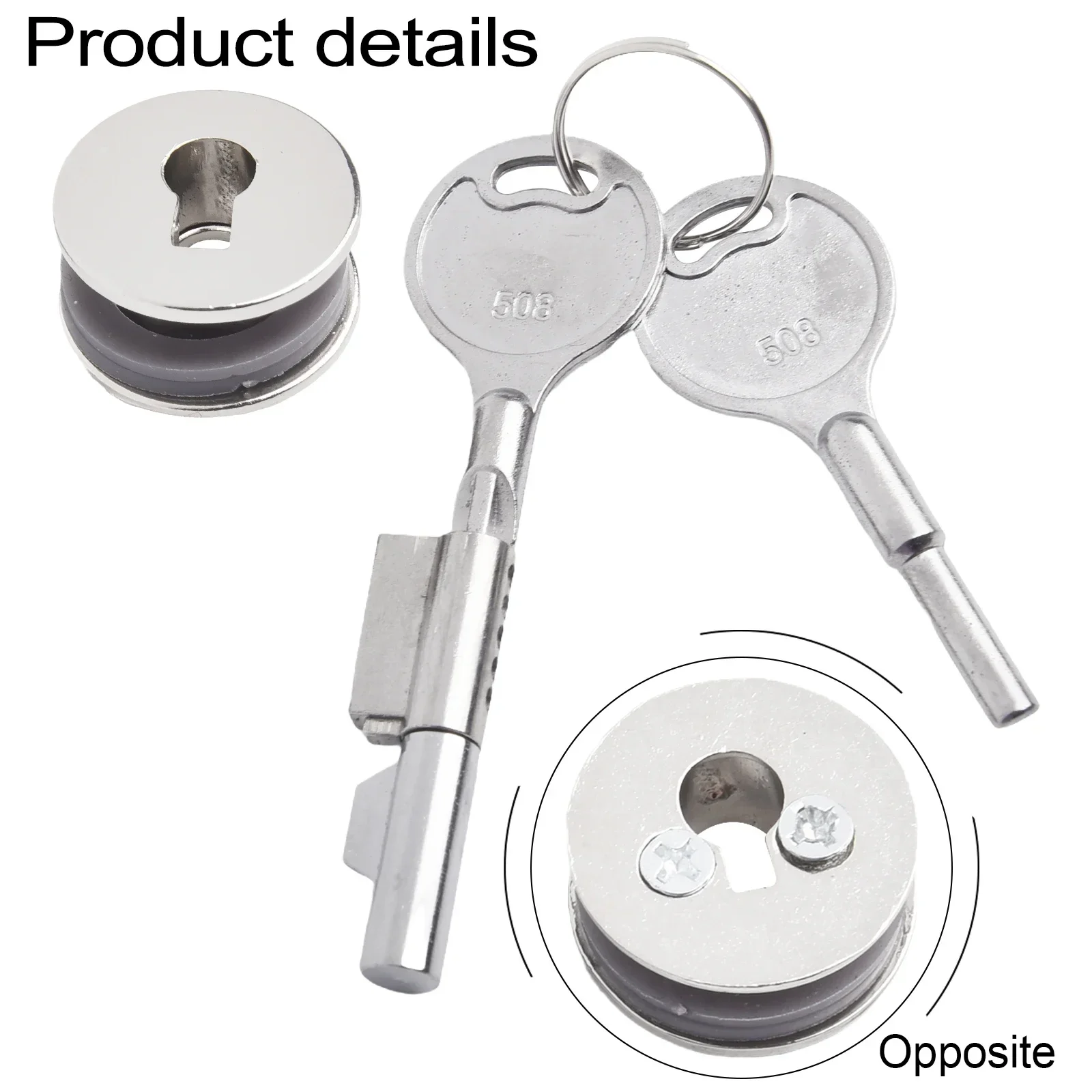 Vetrina Con Serratura, Porta Scorrevole In Vetro, Armadietto Di Sicurezza A Cricchetto Con 2 Chiavi~p126516658 - Foto 8