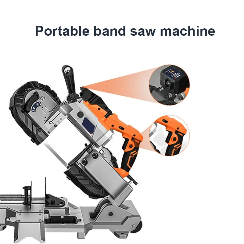 PortableHandHeldBandSawRemovableAlloySteelBaseForCutting