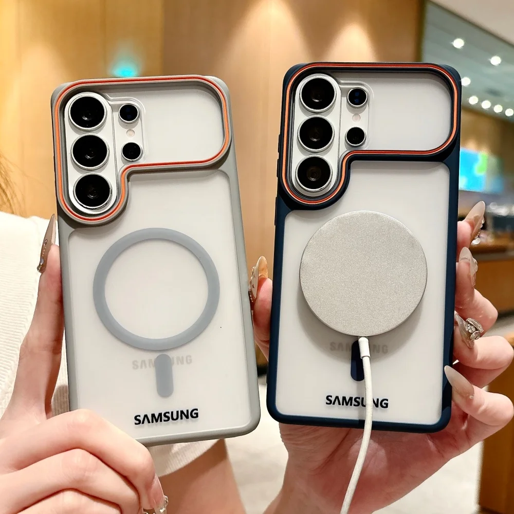 Luxury Matte Transparent Magnetic Phone Case - Shockproof & Magsafe-Compatible Cover