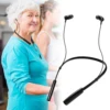 JINGHAO Neckband Hearing Amplifier Rechargeable Hearing Aids Up To 80 Hrs Working Time Anti Loss Convenient for Elderly 5