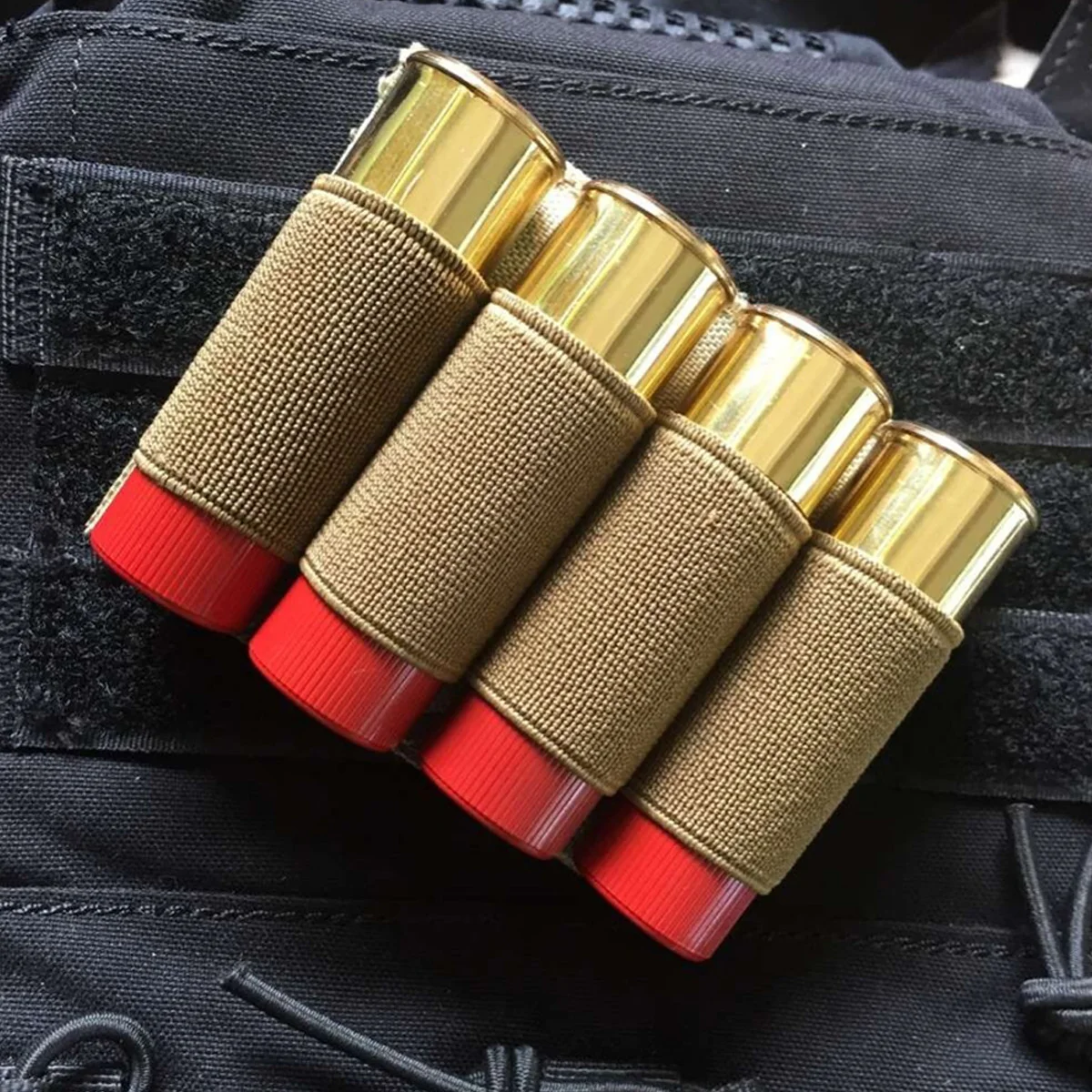 Ammo Shotgun Shell Carrier 4 Rounds 12Ga/20Ga Molle Style