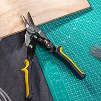 Deli Multifunctional Metal Sheet Cutting Scissor Aviation Snip Straight Cutter Scissor Industrial Professional Hand Tool 2