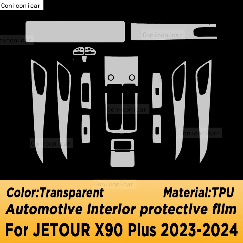 JETOUR X90 ÷ 2023 2024  ڽ г ̼ ũ, ڵ ׸ TPU ȣ ʸ, ũġ  ׼