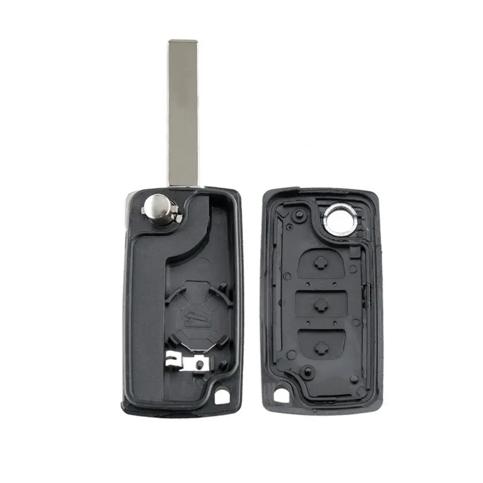 2 / 3 / 4 Buttons Remote Key Case Fit for Peugeot 207 307 308 407 607 807 Citroen C2 C3 C4 C5 C6 Flip Folding Car Key Shell
