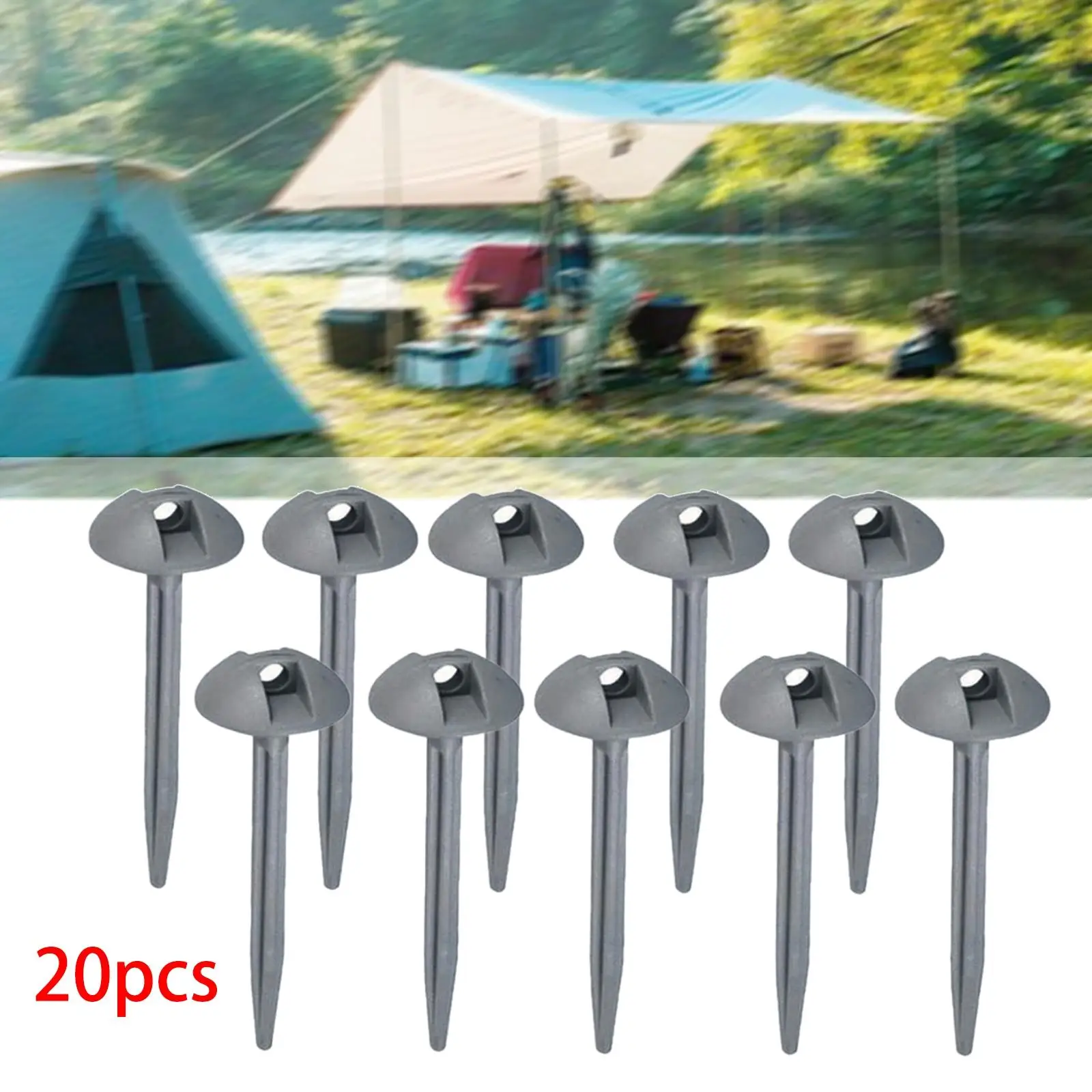 2x 10Pcs Tent Stakes Garden Stakes Camping Tents Nails Domed Shaped Tent Pegs Portable Ground Nail for Yard Camping Beach tent pegs camping tent accessories