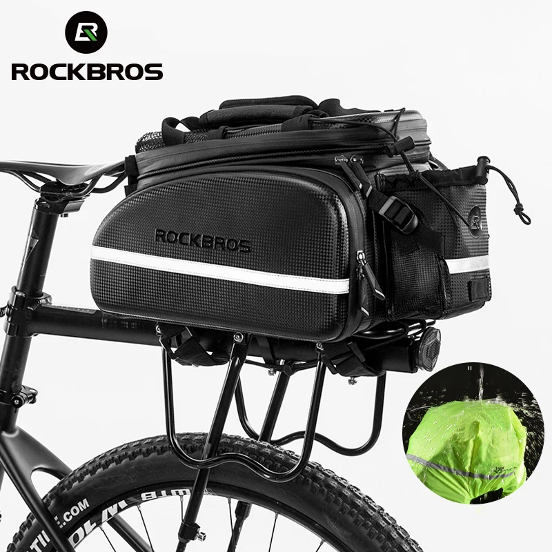ROCKBROS A6-6 Bicycle Carrier Bag MTB Bike Rack Bag Trunk Pannier Cycling Multifunctional Large Capacity Travel Bag With Rain Cover