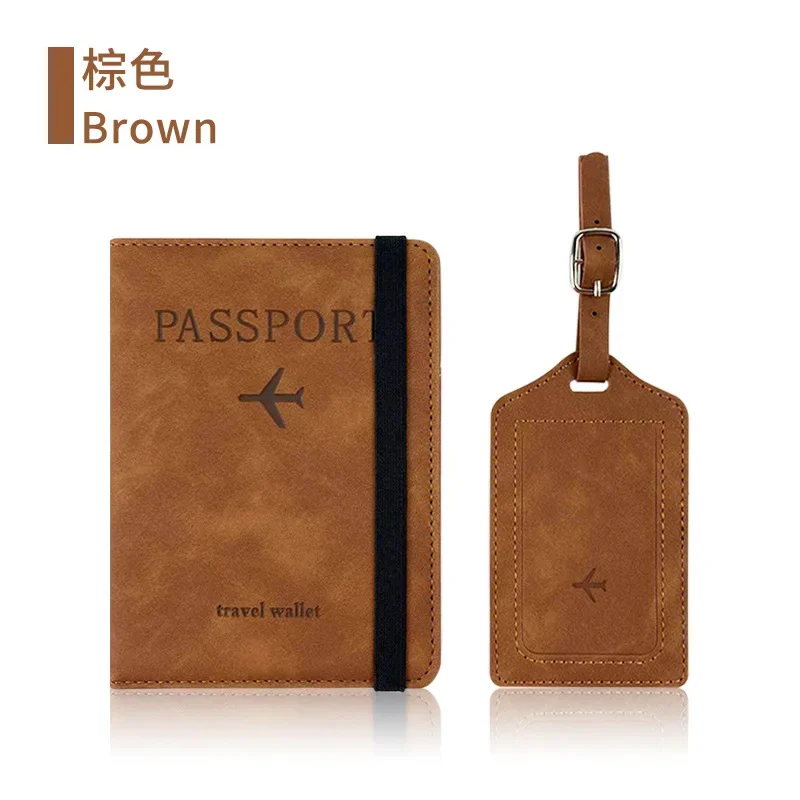RFID Blocking Travel Passport and Credit Card Holder Case - Stylish PU Leather Protective Accessory