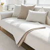 1PC Cotton Linen Sofa Cover Solid Color Non-slip Sofa Cushion Four Seasons Universal  L Shape Sofa Cover for Living Room home 6