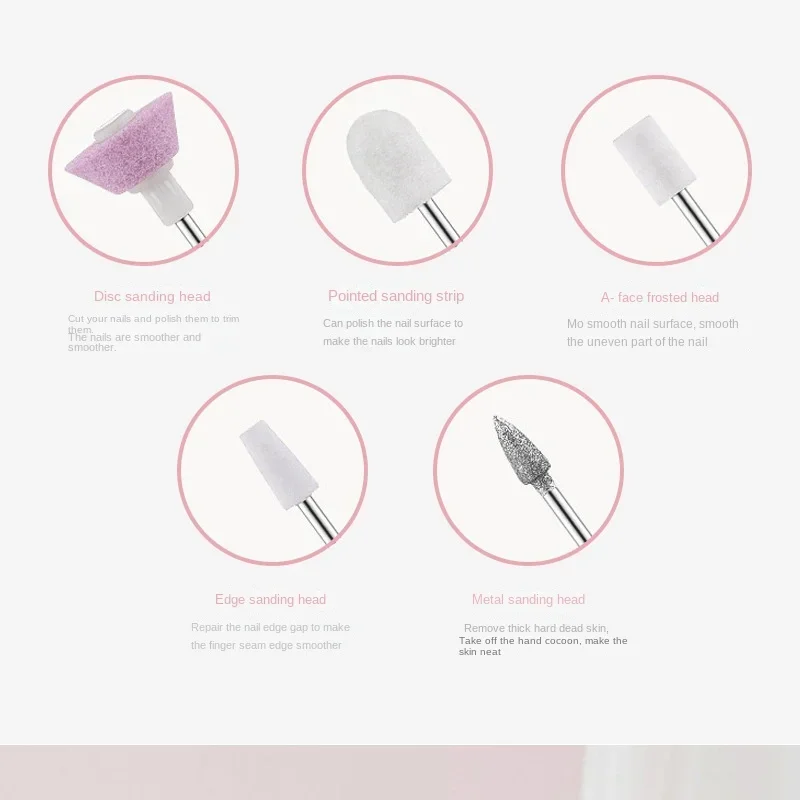 Manicure Set Electric Nail Drill Electric Nail Polisher Electric Nail Grinder Cordless Professional Manicure Pedicure Kit for Hand Foot Care