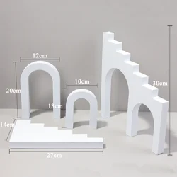 Geometric Cube Kits - Artful Photo Props for Beauty and Lifestyle Products (White ladder 4 in 1)