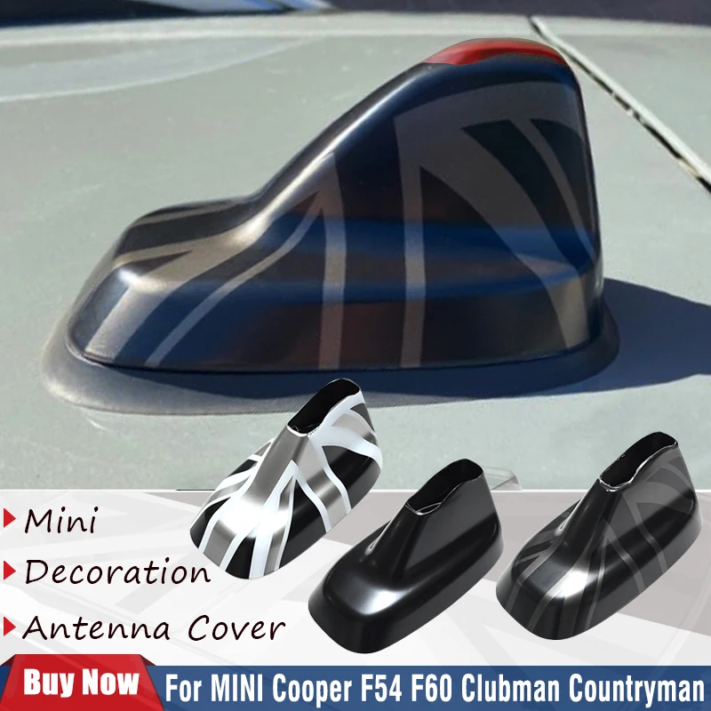 

The Black Flag Car Exterior Trim Antenna Cover Sticker For MINI Cooper F54 F60 Clubman Countryman Car-Styling Accessories