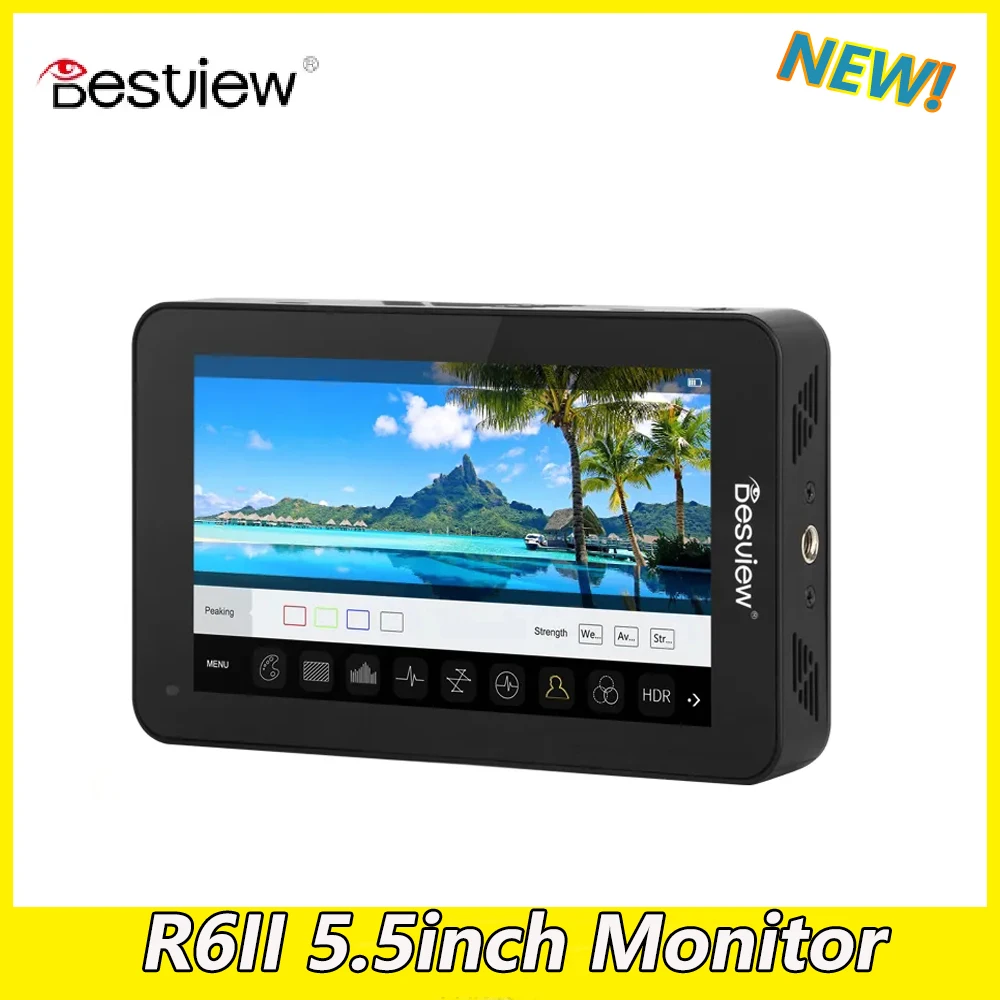 Besview R6II 2800nit ультра высокий 2,5-дюймовый монитор 4K60 HDMI FHD 3D сенсорный экран на камере DSLR полевой монитор