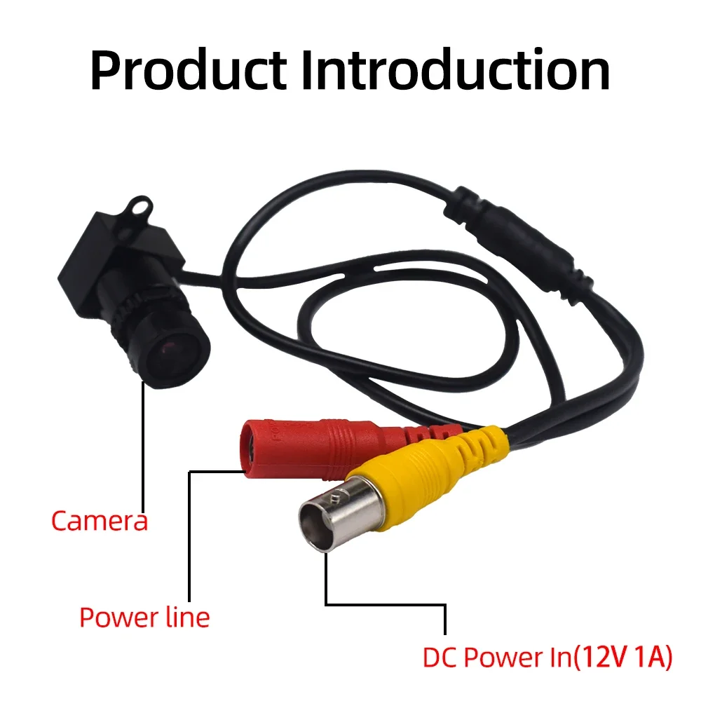 PEGATAH 2MP Mini AHD Camera Black Light Full Color Night Vision Low-Lux Coaxial Wired DVR Security Surveillance Camera