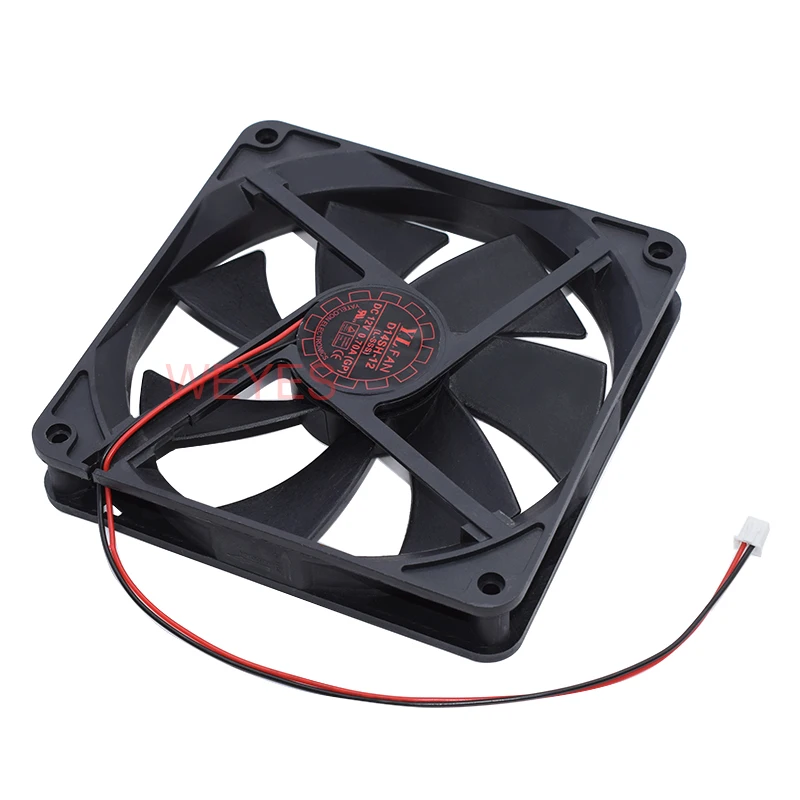Ventilador de Alimentação D14sh12 Ventilador Silencioso Fios 140 mm x 140 mm x 25 mm 12v 0.70a - Imagem 5