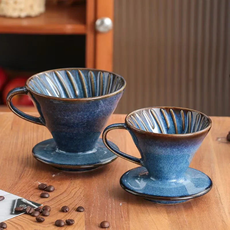 كوب فلتر قهوة من السيراميك، مرشحات قابلة لإعادة ال...