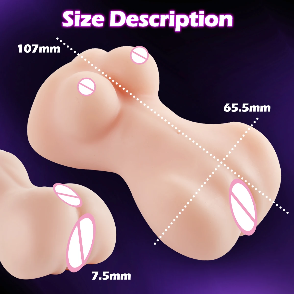 Adult Sex Products Sexy Breast Mini Doll Sex Toys For Men Realistic Male Masturbator Real Vagina Pocket Pussy male masturbator