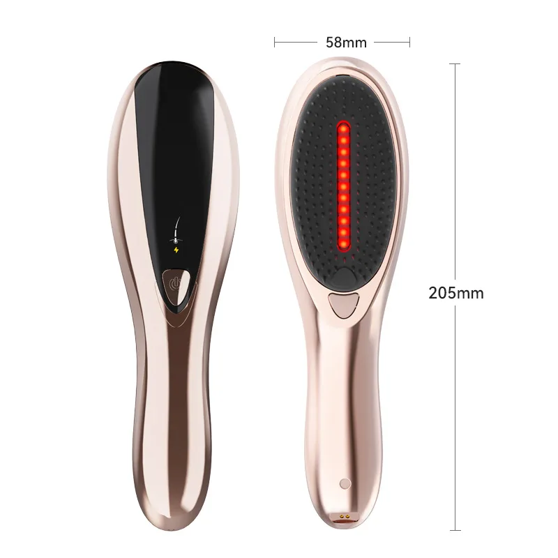 Electric 625nm Light Energy Hair Growth Massage Comb High Elasticity Comb Teeth Multi Functional All In One Straightener Comb 4