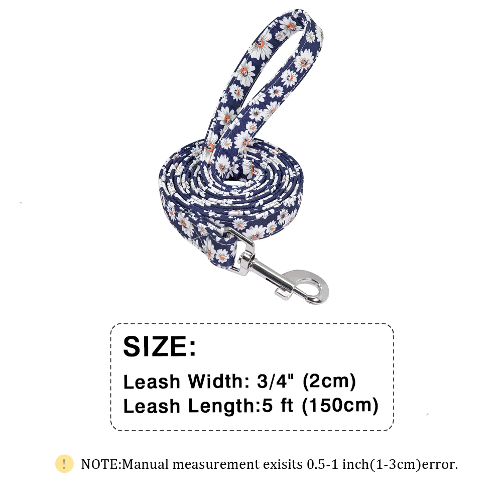 Fashion Nylon Dog Leash Printed Dogs Leashes For Small Medium Large Dogs Soft Pet Walking Lead Rope Chihuahua Pitbull Bulldog 