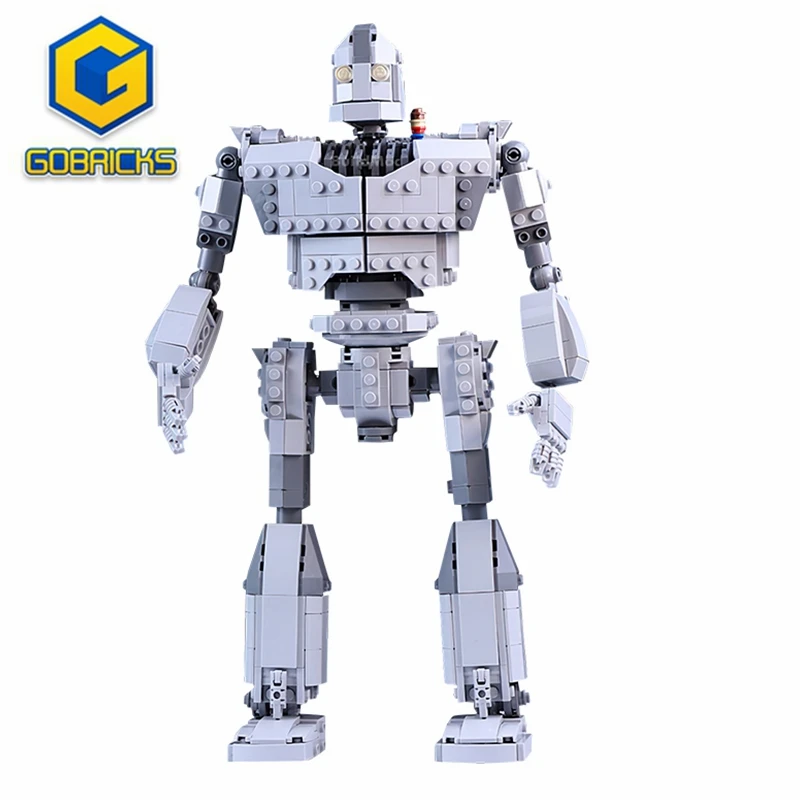 

Gobricks Building Blocks MOC Mechanical Series Iron Robot Classic Movie Giant Bricks Assemble Model for Children Christmas Gift