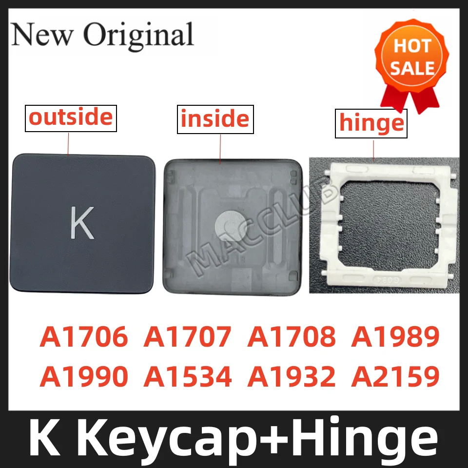 

K KeyCap for MacBook Pro Retina A1708 A1706 A1707 A1989 A1990 A1534 A2159 A1534 Keyboard Case Key Cap keys with hinge