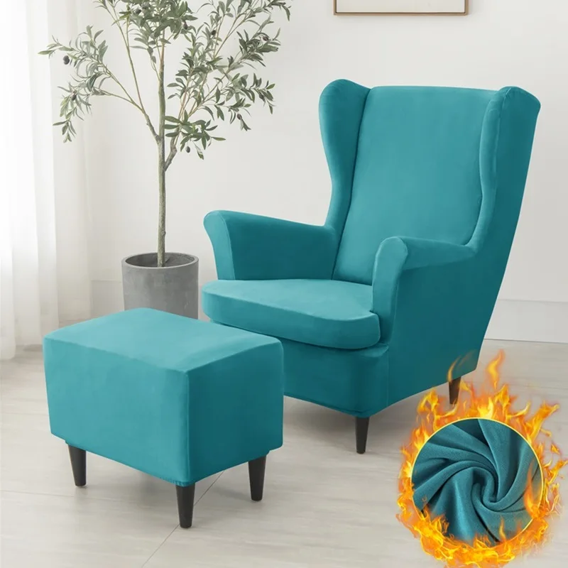 Velvet Arm Wing Back Chair Covers Velvet Wingback Chair Covers Sofa