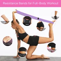 3Pcs Fabric Booty Long Resistance Bands Cloth Legs Butt Exercise Bands Elastic Hip Bands Fitness Workout Strength Training Loop - Image 2
