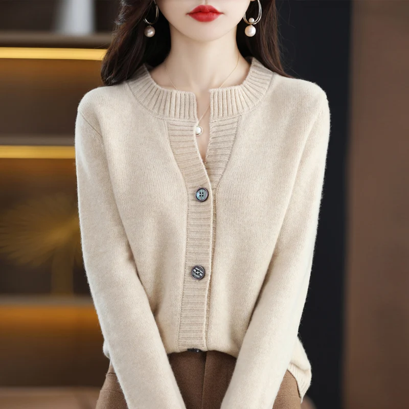 Cardigans Woman Knitted Winter 2025 Trend Fashion Tops Cardigan For Women Sweater Vintage High Quality Sweaters Korean Style - 5