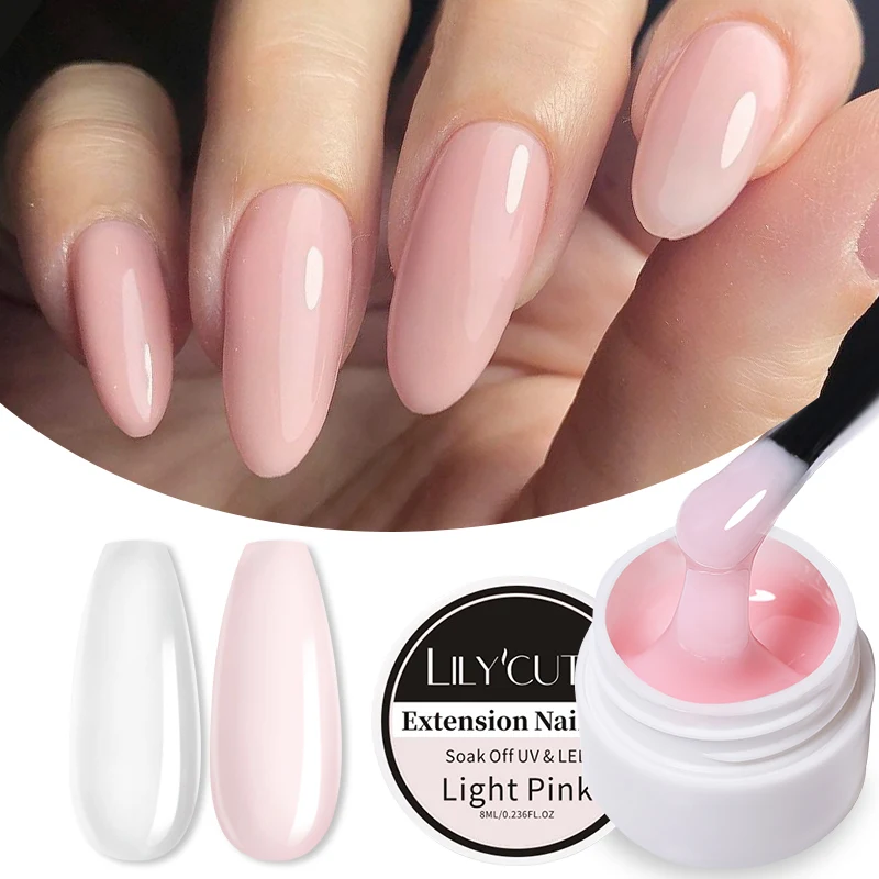 LIToxicGeldextensiondonglesblancclairFrenchNailArtDIYgel