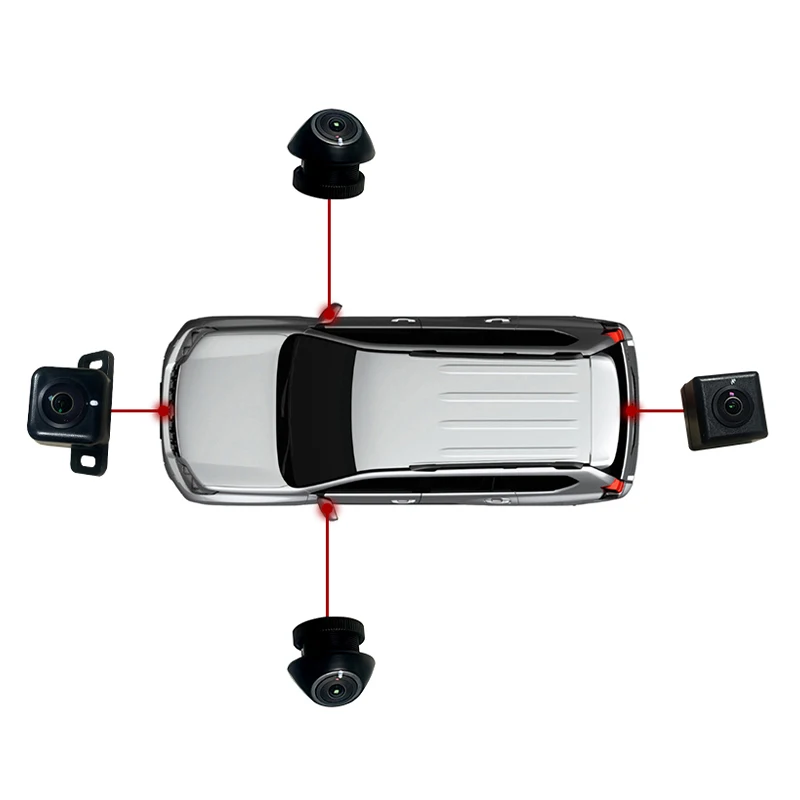 

HD 1080p 360 Bird View Around Parking System Automatic Calibration Degree Panoramic Camera 3d Surround For Car