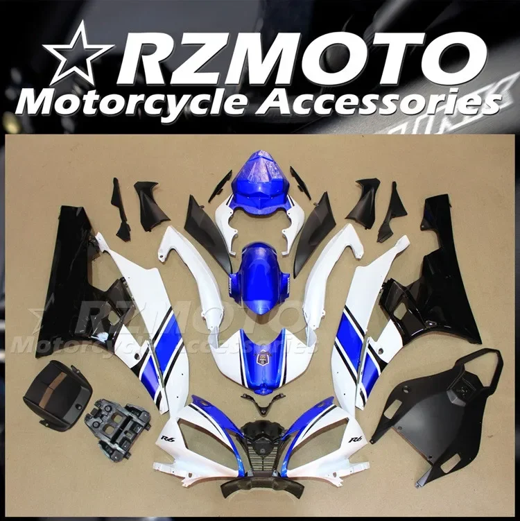

4Gifts New ABS Motorcycle Fairings Kit Fit For YAMAHA YZF-R6 2006 2007 06 07 Bodywork Set Custom Blue White Black