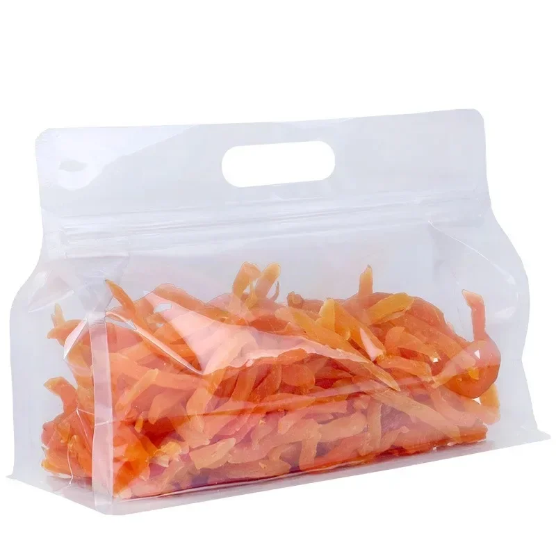 10pcs Reusable PEVA Food Bag Freezer Stand Up Food Storage Bag Silicone Leakproof Top Kitchen Organizer Fresh Shut