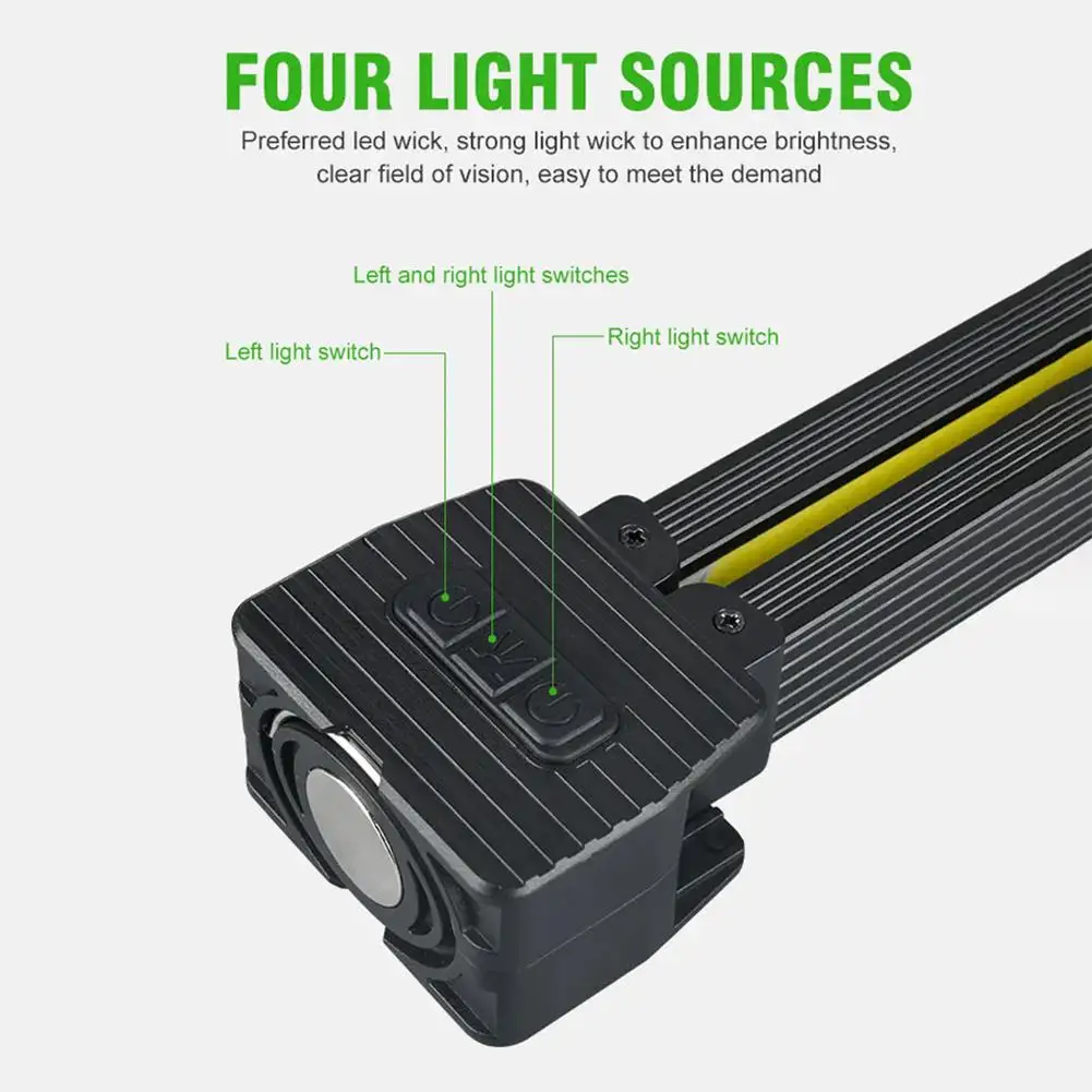 Gym Lamp For Posing 7th Gear Dimming Portable Magnet LED Flashlight With Hook portable flashlight portable torch