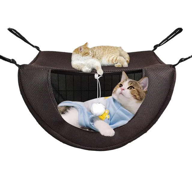 Cat Hammock Pet Cage Hanging Bed Breathable Mesh Cozy Kitten Hamster Sleeping House For Small Animal Guinea Pig Machine Washable Cat Hammock Pet Cage Hanging Bed Breathable Mesh Cozy Kitten Hamster Sleeping House For Small Animal Guinea Pig Machine Washable