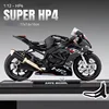 1:12 S1000RR HP4 Race Alloy Top luxury Sports Motorcycle Model Diecast Metal Road Racing Motorcycle Model Sound Light Kids Gifts 1