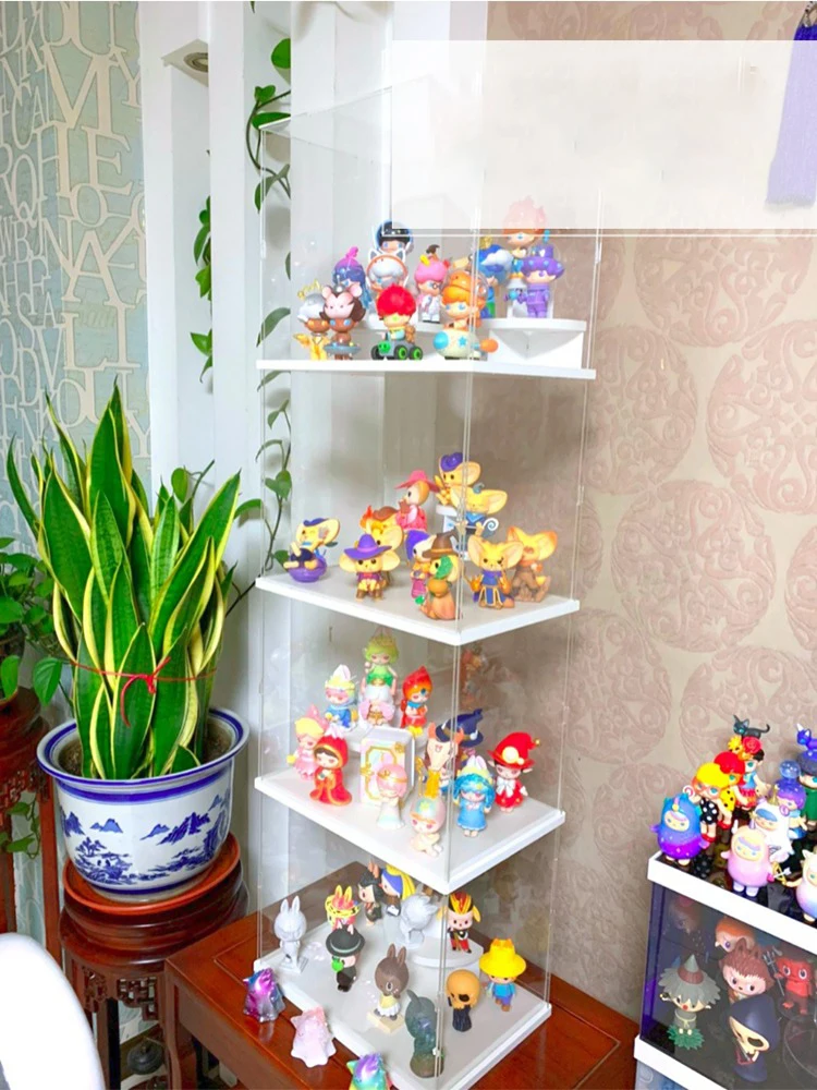 Acrylic Display Case w/h Door Countertop Organizer Dustproof