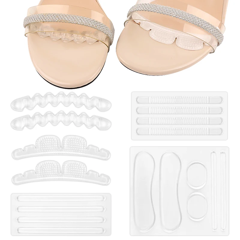 

Soft Silicone Insert Heel Liner Grips Silicone Gel Heel Protector High Heel Comfort Insoles Pads Feet Care Accessories Cushion