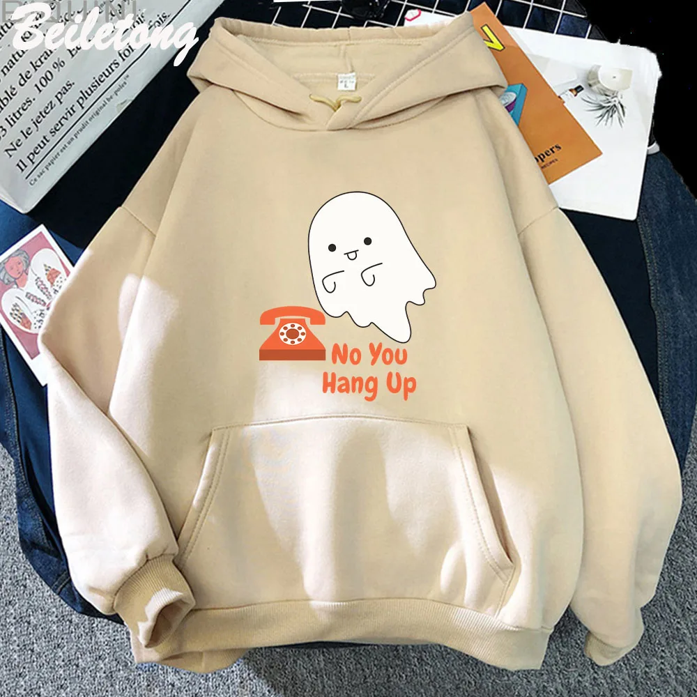 

No You Hang Up Hoodie Winter Warm Women Hoodies Spring/Winter Harajuku Sweatshirt General Hoodie Long Sleeve Pullovers Graphic